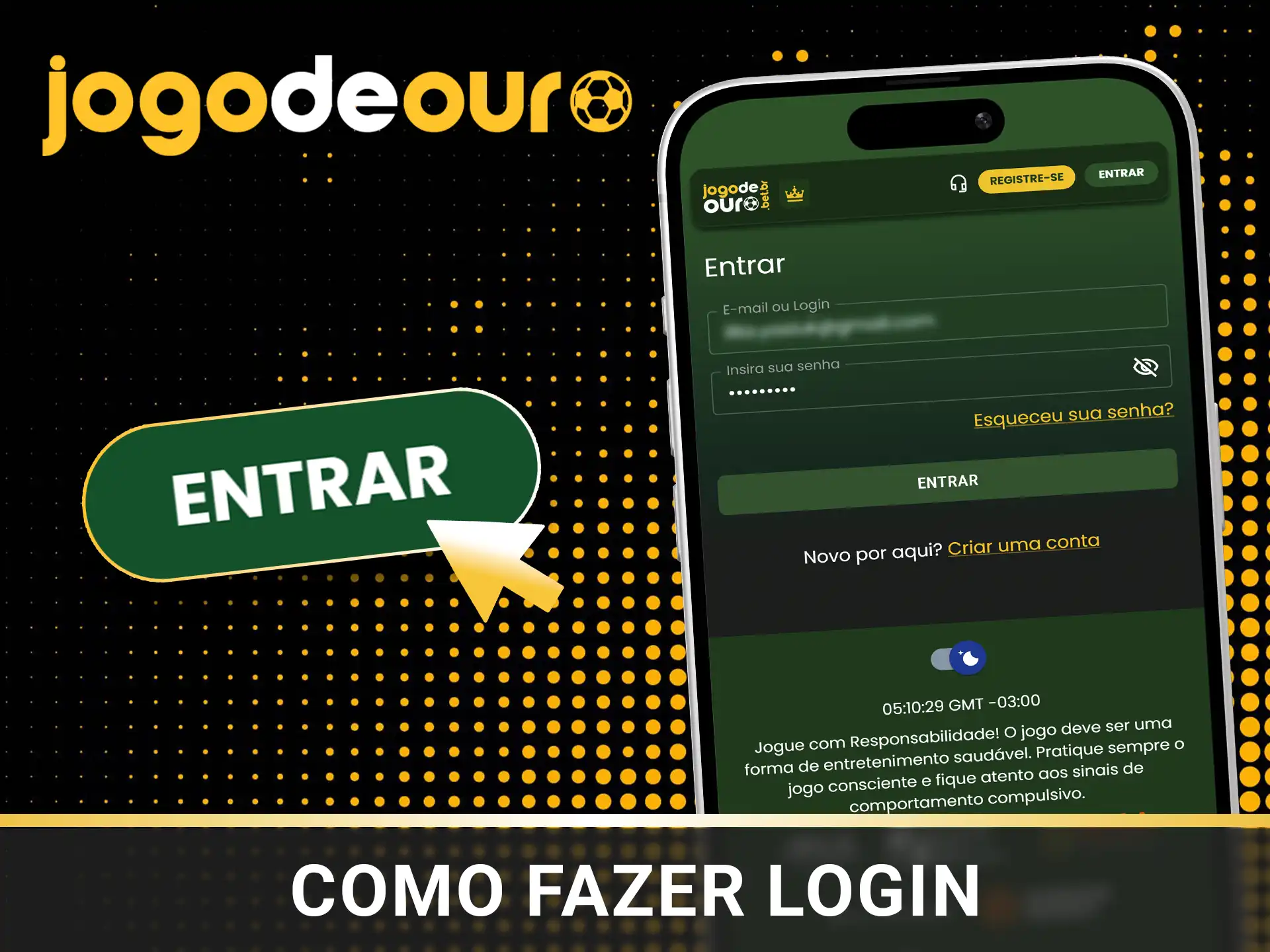 Acesse as apostas esportivas no Jogo de Ouro.