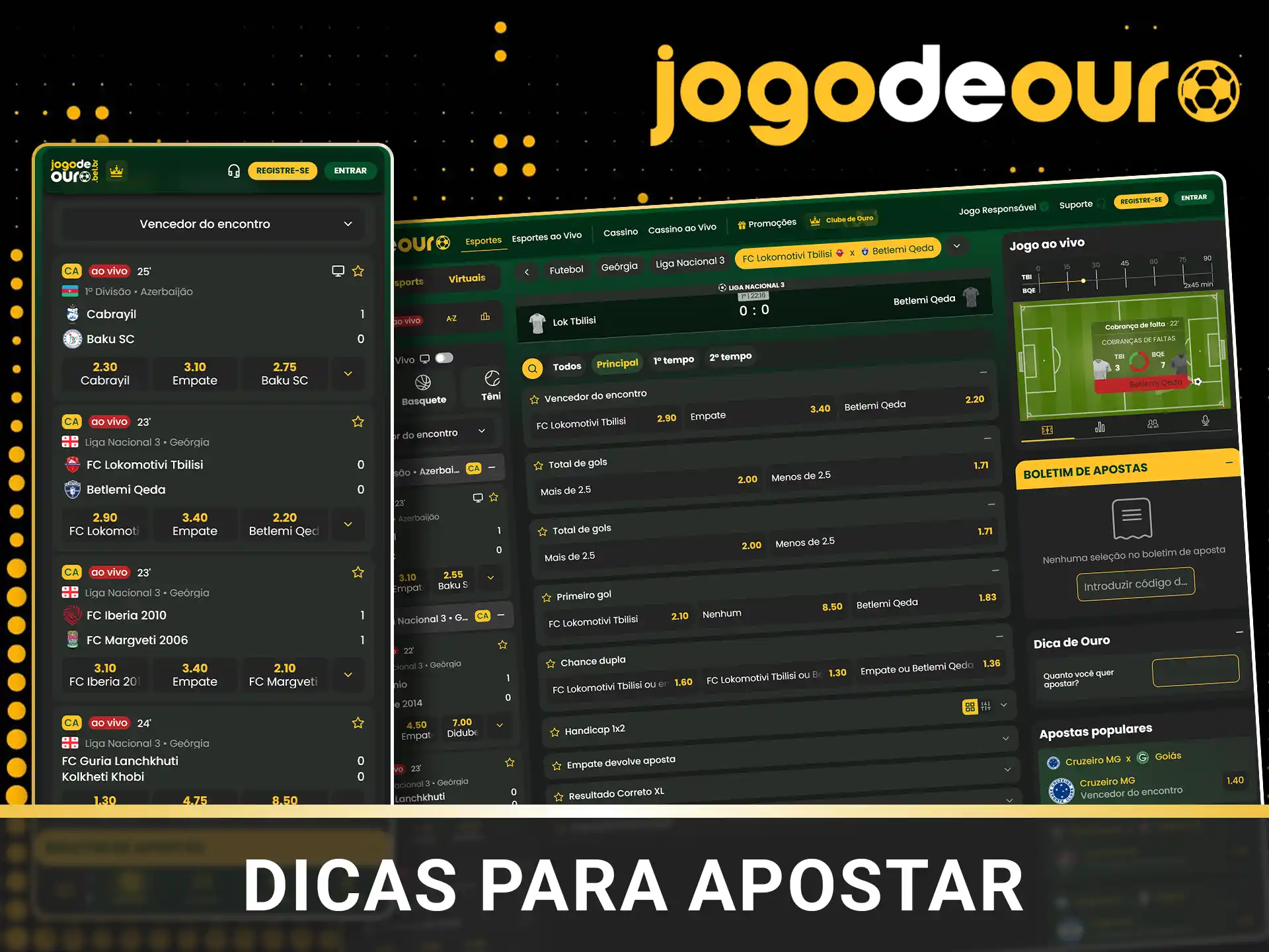 Dicas de apostas em futebol Jogo de Ouro.